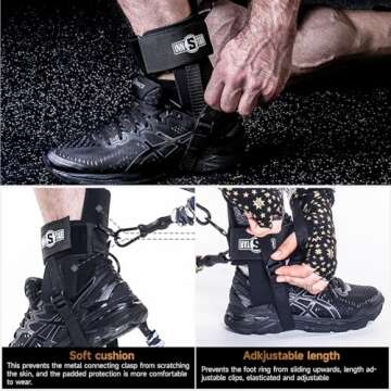 INNSTAR Vertical Jump Trainer Leg Strength Resistance Bands Set for Basketball Triple Jump Football Volleyball Training Provide, Easy to Carry, Substitute for Plyometric Jump Box (Camouflage-90LB)