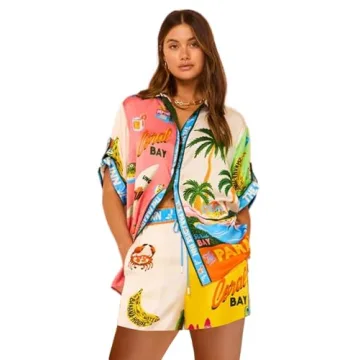 Peaceglad Women's Print Pajama Set For Stylish Comfort