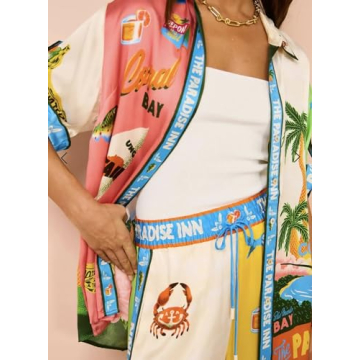 Peaceglad Women's Print Pajama Set For Stylish Comfort