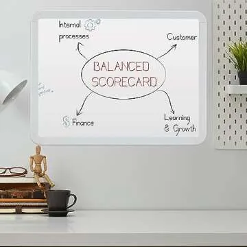 Mr. Pen- Dry Erase Board, 12.5" x 9.5" with 8 Dry Erase Markers and 2 Board Magnets, Small Whiteboard, Mini White Board, White Board Dry Erase, Small Magnetic Board, Magnetic White Board