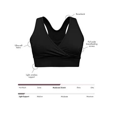 Supportive Nursing Sleep Bra for New Moms