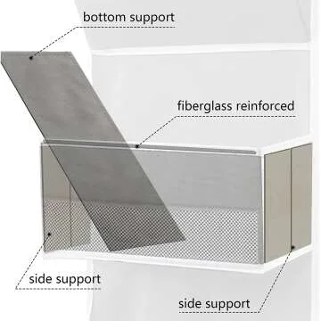 GALMAXS7 Over The Door Storage Organizer with Hooks