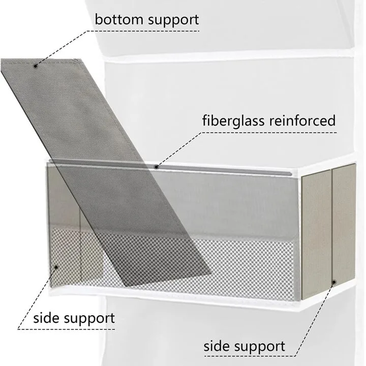 GALMAXS7 Over The Door Storage Organizer with Hooks