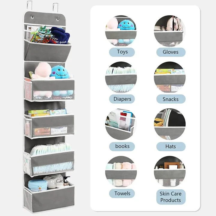 GALMAXS7 Over The Door Storage Organizer with Hooks