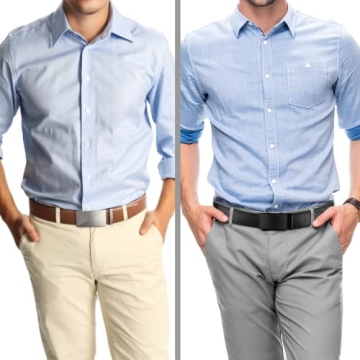 Zitahli 2 Pack Ratchet Leather Belt for Men