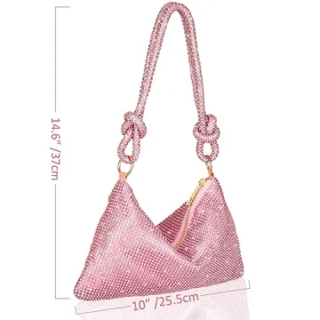 Covelin Evening Bag Stylish Rhinestone Tote for Fashion