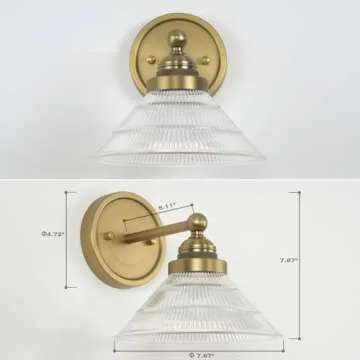 Dimmable Vintage Wall Sconce with Remote Control