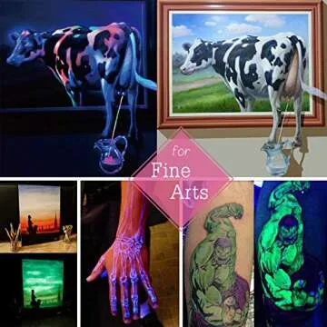 Vibrant Glow In The Dark Pigment Powder Kit