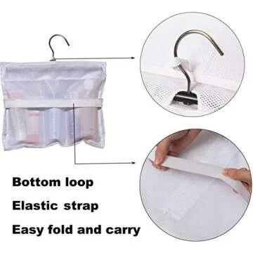 MISSLO Shower Caddy 5 Pockets for Travel and Home