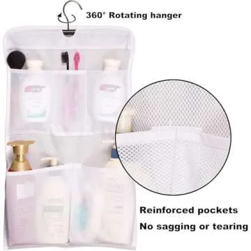 MISSLO Shower Caddy 5 Pockets for Travel and Home