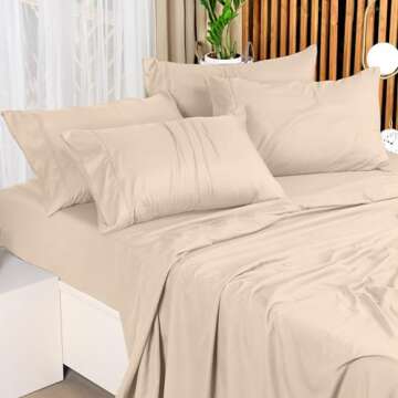 Utopia Bedding Full Bed Sheets Set - 4 Piece Bedding - Brushed Microfiber - Shrinkage and Fade Resistant - Easy Care (Full, Beige)