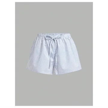Trendy RoseSeek Striped Summer Boxer Shorts for Casual Wear