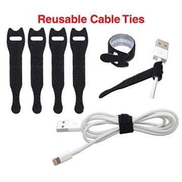 ENVISIONED Desktop Cable Organizer for Tidy Spaces