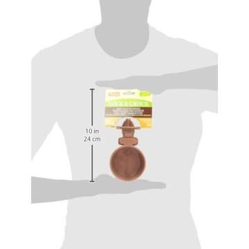 Living World Lock and Crock Dish, Food and Water Dish for Small Animals, 6 Oz., 61786