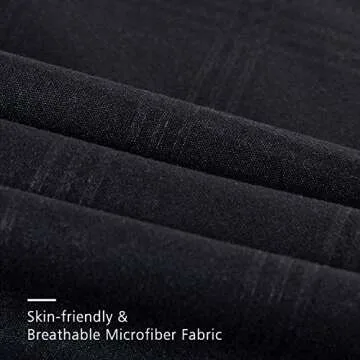 MERRY HOME 10 Piece California King Comforter Set Bed-in-A-Bag with Sheet Set - Plush Luxury 430GSM Solid Color Embroidered Comforter Set with Quilted Pattern for All Season, Black