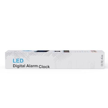 Digital Alarm Clock - Color Night Light & USB Charger