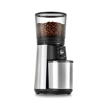 OXO Brew Conical Burr Coffee Grinder - Silver, 15 Grind Settings, Stainless Steel