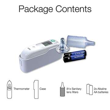 Braun ThermoScan 6 Ear Thermometer with Color-Coded Digital Display, ExacTemp Stability Indicator, Baby and Infant Friendly, No. 1 Brand Recommended by Pediatricians, IRT6515