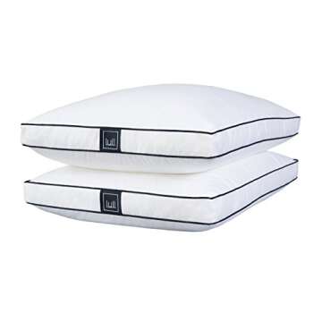 Original Lull Pillow | Machine Washable & Hypoallergenic Pillow w/Adaptive Fibers for Neck & Spine Support, 100 Night Trial (King)