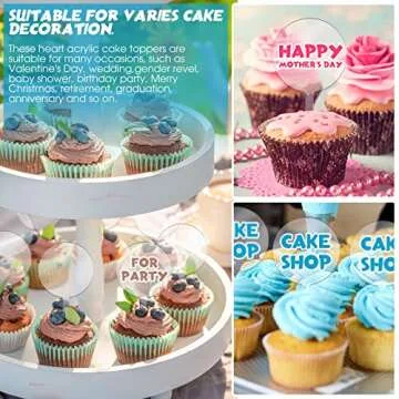 Custom Acrylic Cupcake Toppers for Any Celebration