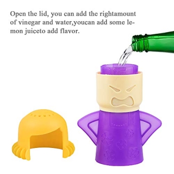 Angry Mama Microwave Cleaner for Easy Steam Cleaning - Purple