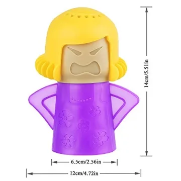 Angry Mama Microwave Cleaner for Easy Steam Cleaning - Purple