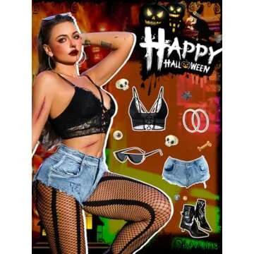 Buitifo Women Sexy Tights Fishnet Opening Leggings Stripe Pantihose Lingerie Pants (BlackST1,One Size)