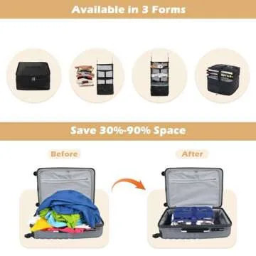 Surblue Collapsible Hanging Closet Storage Bag - Durable & Stylish