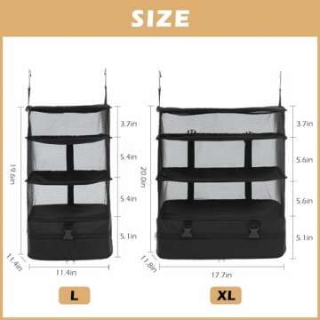 Surblue Collapsible Hanging Closet Storage Bag - Durable & Stylish