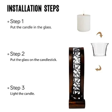 Antique Bronze Wall Sconce with Candle Holder - 2pcs