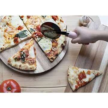 Country Kitchen 6 Pc Essentials Kitchen Stainless Steel Gadget Set Black Gun Metal with Soft Touch Pink Handles for Cooking