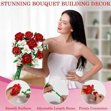 Valentine's Day Building Blocks Bouquet Gift Set for All