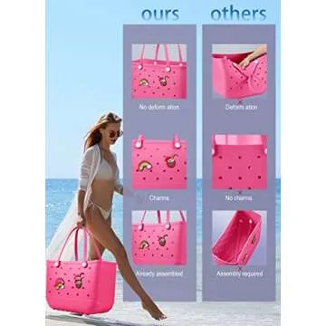 Stylish Qkstan Beach Bag - Waterproof Tote for Women