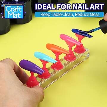 LEOBRO Silicone Mats for Crafts - 3 Nonstick Mats