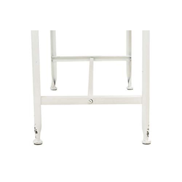 Farmhouse Console Table with Rustic Wood Top and Metal Base