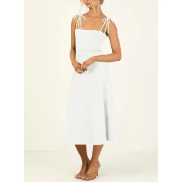 ARTFREE Women's Summer Maxi Dress with Adjustable Straps