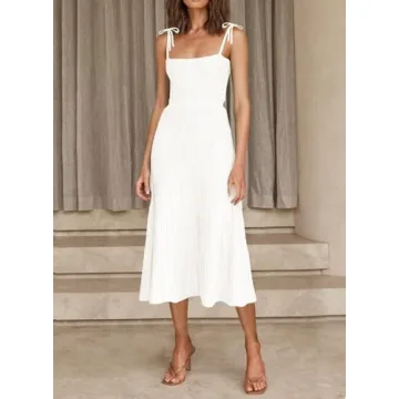 ARTFREE Women's Summer Maxi Dress with Adjustable Straps