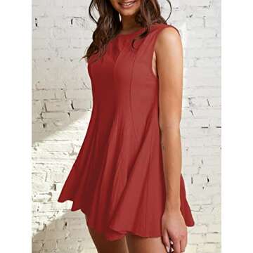 Jeanewpole1 Womens Sleeveless Backless Wide Leg Flowy Romper Short Jumpsuit with Pocket