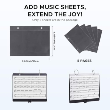 Starfavor Flip Folder for Marching Band Music 5-Piece