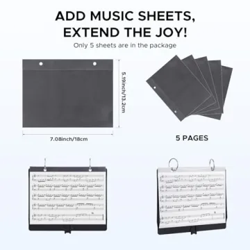 Starfavor Flip Folder for Marching Band Music 5-Piece