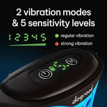 DogRook Dog Bark Collar - Rechargeable Smart Anti Barking Collar for Dogs - Waterproof No Shock Bark Collar for Small/Medium/Large Dogs - 5 Sensitivity Levels - Anti Bark Collar for Dogs - Dog Collar