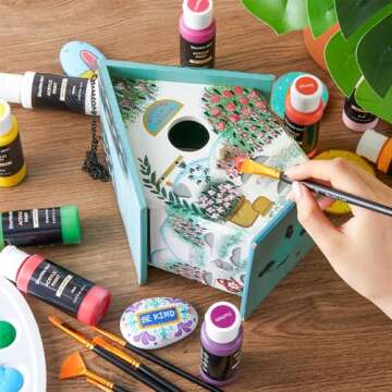 Shuttle Art 54 Pack Acrylic Paint Set for All Artists