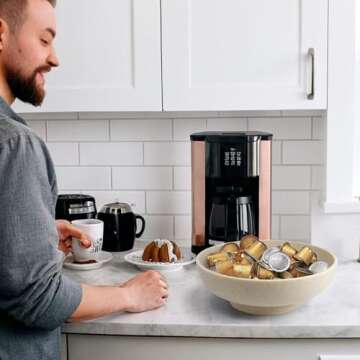 YMXYJM Large Decorative Bowl, Modern Handicraft Resin Bowls for Home Decor, Decorative Fruit Bowl for Kitchen Counter, Stylish Key Bowl for Entry Table, Artificial Stone Resin Beige