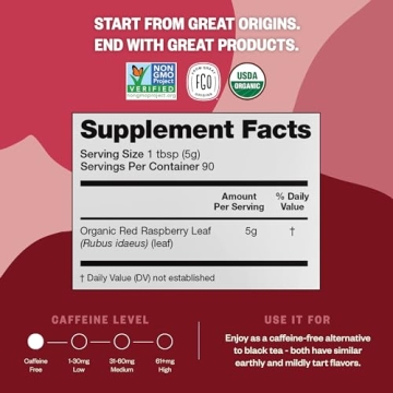 FGO Organic Red Raspberry Herbal Tea for Any Time Enjoyment