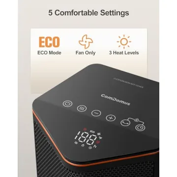 ComDomus Small Space Heater - Efficiently Warm Up Your Room