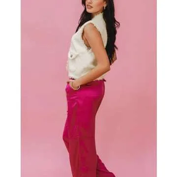 Stylish WEQULE Women's Lightweight Tweed Vest