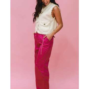 Stylish WEQULE Women's Lightweight Tweed Vest