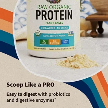 Organic Vegan Protein with 22g Protein and Zero Sugar