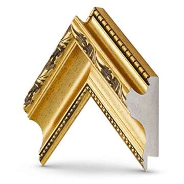 Frame My TV Deco TV Frames - Ornate Gold Smart Frame Compatible ONLY with Samsung The Frame TV (50", Fits 2021-2025 Frame TV)