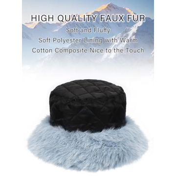 Fabulous LA CARRIE Faux Fur Bucket Hat for Winter